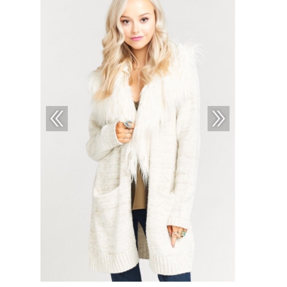 SHOW ME YOU MUMU PRALINES AND CREAM KNIT SWEATER